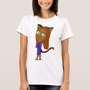 T-shirt chibi catgirl