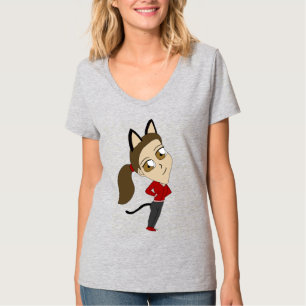 T-shirt chibi catgirl