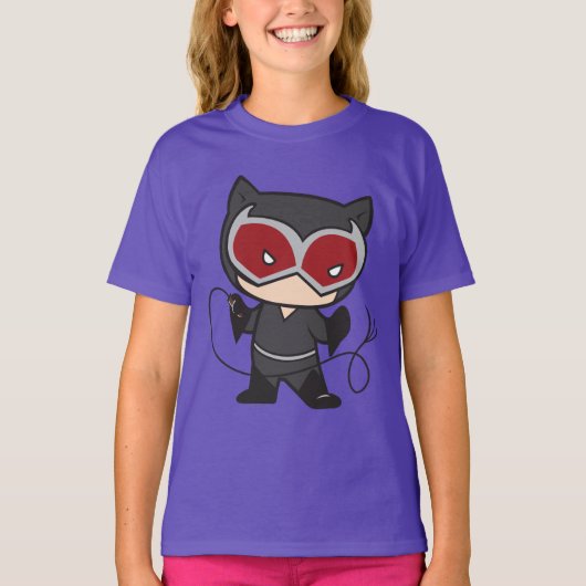 T-shirt Chibi Catwoman à deux côtés (Devant)