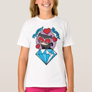 T-shirt Chibi Catwoman assise Sur Le Grand Diamant