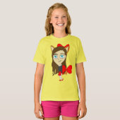 T-shirt chibi chatgirl (Devant entier)