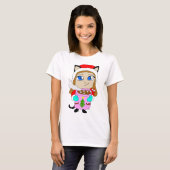 T-shirt chibi chatte fille (Devant entier)