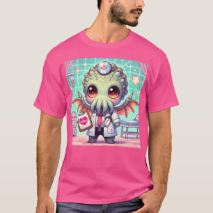 T-shirt Chibi Cthulhu L'adorable Docteur Cosmique