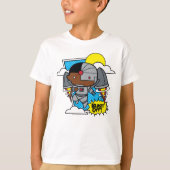T-shirt Chibi Cyborg S'Est Éteint ! (Devant)