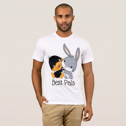 T-shirt Chibi DAFFY DUCK™ & BUGS BUNNY™ (Devant entier)