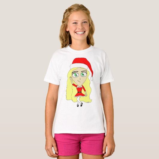 T-shirt Chibi de Noël (Devant entier)
