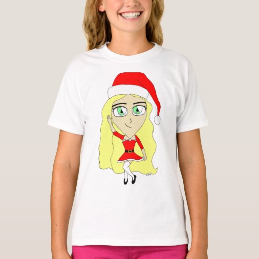 T-shirt Chibi de Noël (Devant)