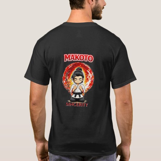 T-shirt Chibi Dojo Makoto Sincérité (Dos)