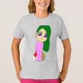 T-shirt chibi foxy fille (Devant)