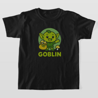 T-shirt Chibi Goblin Kawaii | NOIR SEULEMENT