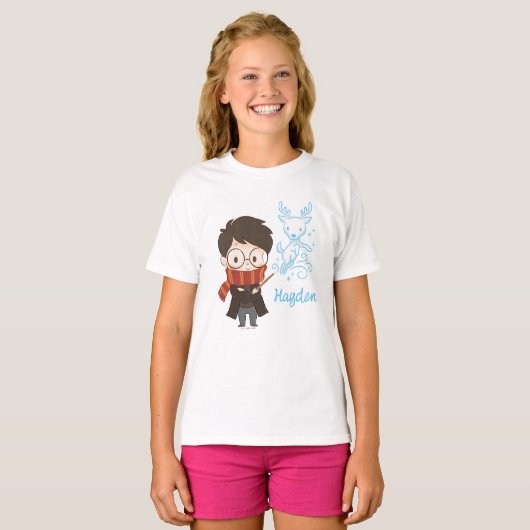 T-shirt Chibi HARRY POTTER™ Patronus (Devant entier)