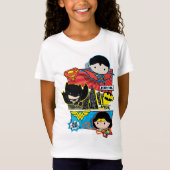 T-Shirt Chibi Héros Prêts À L'Action ! (Devant)