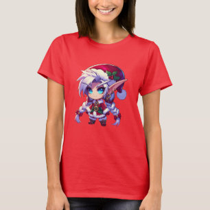 T-shirt Chibi Imaginaire Elfe de Noël