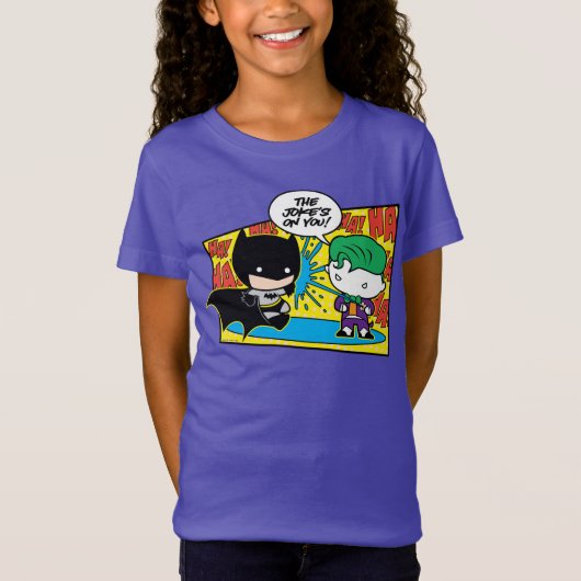 T-Shirt Chibi Joker Pranking Chibi Batman (Devant)