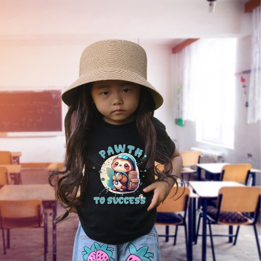 T-shirt Chibi Kawaii Nom d'école Année sur le dos