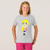 T-shirt chibi "mauvaise fille" (Devant entier)
