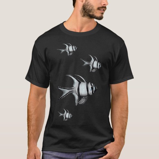 T-shirt Chibi Mosasaure et requin (Devant)