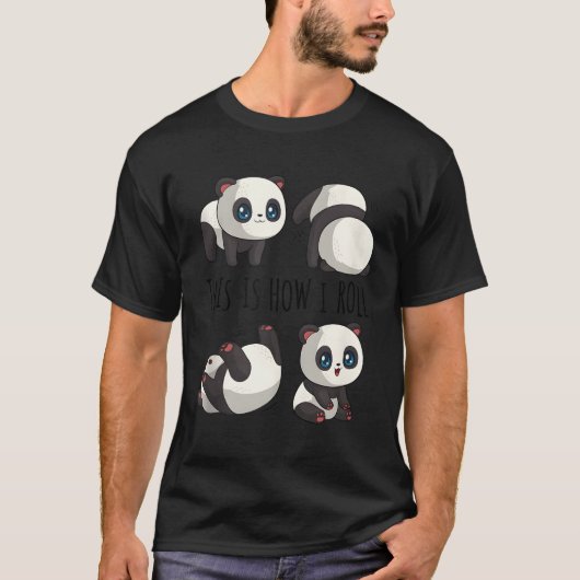 T-shirt Chibi Panda Pour Le Panda De Petite Ours (Devant)