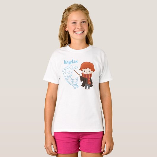 T-shirt Chibi Ron Weasley Patronus (Devant entier)