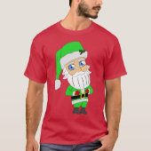 T-shirt Chibi Santa green suit (Devant)