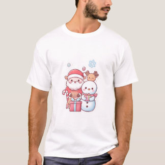 T-shirt Chibi Santa & ses amis