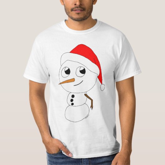 T-shirt chibi snowman (Devant)