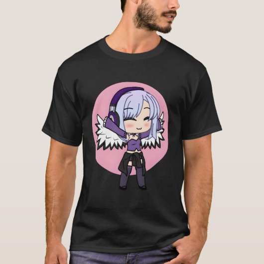 T-shirt Chibi Style Kawaii Anime Avec Ailes (Devant)