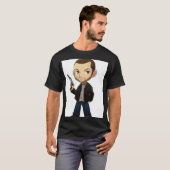 T-shirt Chibi survivant des rues d'Europe de l'Est (Devant entier)