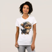 T-shirt Chibi Yorkshire Terrier (Devant entier)