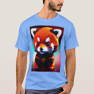 T-shirt ChibiChibi Rouge Panda Fluffy