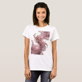 T-shirt Chic Argent ART ABSTRAIT Design Abstrait (Devant entier)