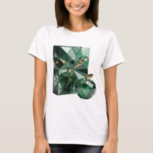 T-shirt Chic Argent ART ABSTRAIT Design Moderne v3