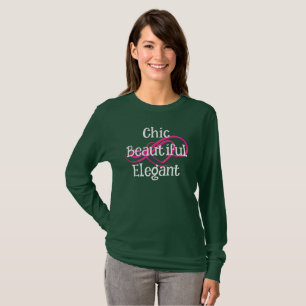 T-shirt chic, beau et élégant