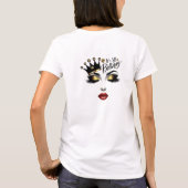 T-shirt Chic C'est ma parties scintillant d'or de couronne (Dos)