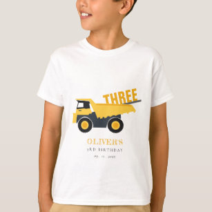 T-shirt Chic Chauffage Camion À Tout Âge Anniversaire