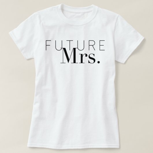 T-shirt Chic Future Mme | Mariée (Design devant)