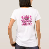 T-shirt Chic glamor rose parties scintillant couronne anni (Dos)