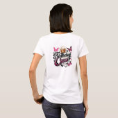 T-shirt Chic glamor rose parties scintillant reine d'anniv (Dos entier)