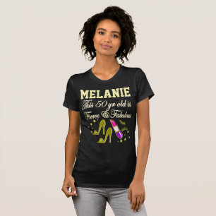 T-SHIRT CHIC GOLD 50E ANNIVERSAIRE DIVA PERSONNALISÉ TSHI