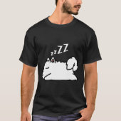 T-shirt Chic Husky Chien Chien Chiot Sleeping (Devant)