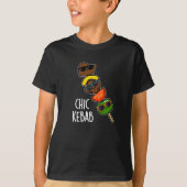 T-shirt Chic Kebab Funny Shish Kebab Pun Dark BG (Devant)