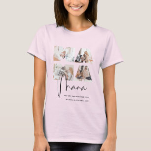 T-shirt Chic Mama Photo Collage Best Mom Ever Mothers Day