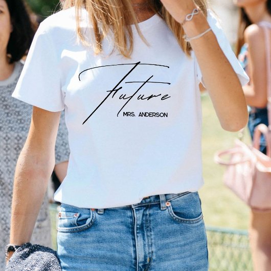 T-shirt Chic & Moderne « Future Mrs. » à écriture