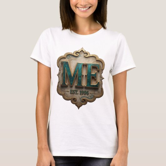 T-shirt Chic Or ABSTRAIT ART Design Moderne (Devant)