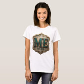 T-shirt Chic Or ABSTRAIT ART Design Moderne (Devant entier)