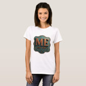T-shirt Chic Orange ME EST 1993 Conception Graphique (Devant entier)
