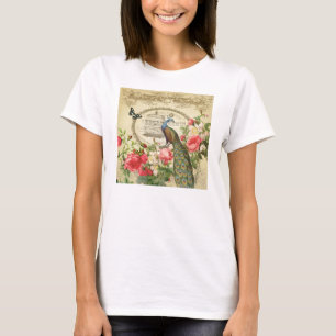 T-shirt Chic Peacock vintage