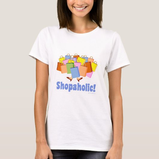 T-shirt Chic Shopaholic Dire (Devant)