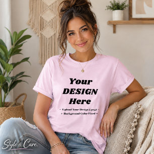 T-shirt Chic Tee Rose Pâle pour une Déclaration Légère et