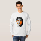 T-shirt chica naranja (Devant entier)